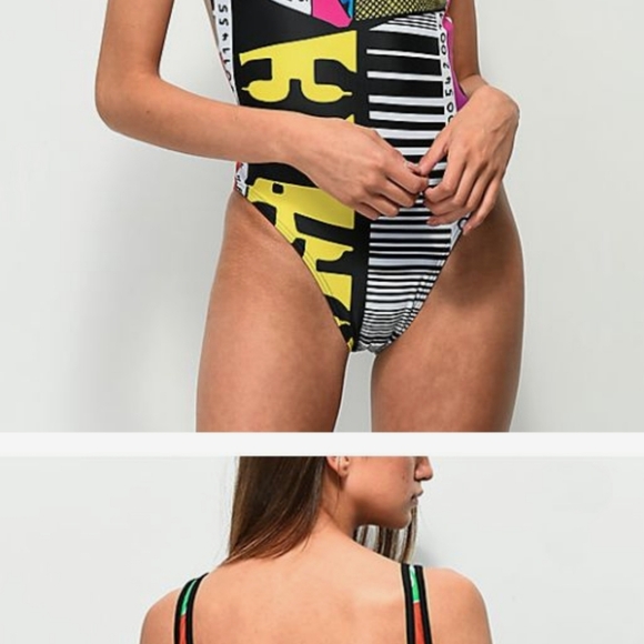 Adidas barcode one piece swim/bodysuit - Picture 6 of 6